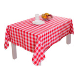 Mantel Picnic Rojo Cuadrado 145cm