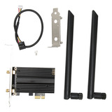 Tarjeta Pcie Wifi 6e, 6 Ghz, 5 Ghz, 2,4 Ghz, Wpa3 Bt5.2, Enc