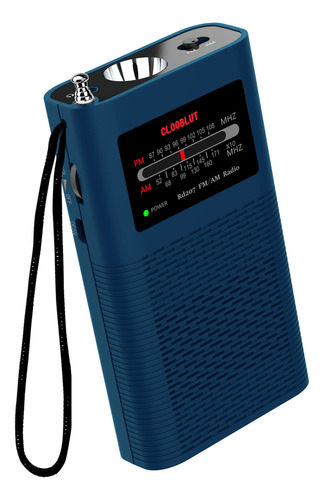 Radio Transistor Am Fm Portátil De Bolsillo Potente Linter. Color Azul