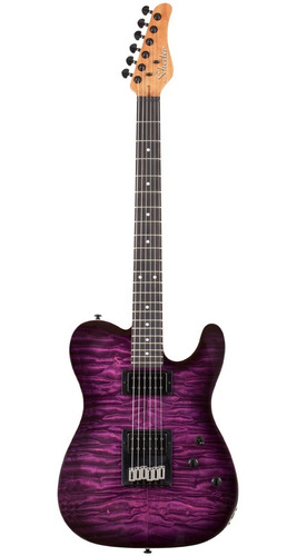 Schecter Pt Pro Ebony Trans Purple Burst Guitarra Eléctrica