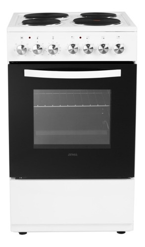 Cocina Atma Cch052 Eléctrica 4 Hornallas  Blanca 220v Puerta Con Visor