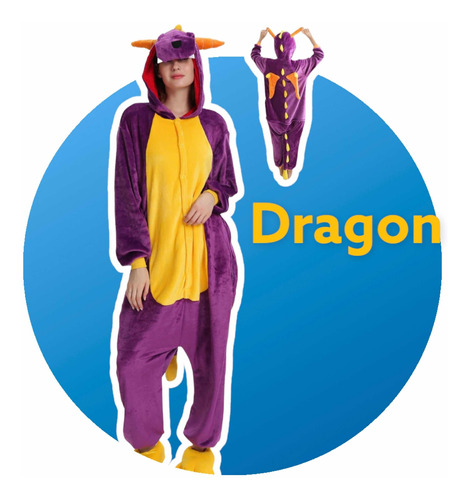 Pijama Mameluco Kigurumi Stich Dinosaurio Unicornio Sonic 