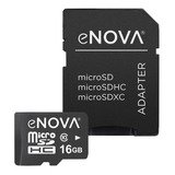 Memoria Nova Clase 10 Microsd 16 Gb Alta Velocidad Adaptador