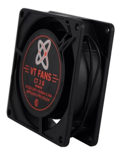 Turbina Fan Cooler 220v 80x80 X25mm Buje Vt-fan