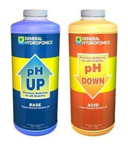 Combo General Hydroponics Regulador Ph Up Y Down 946ml C/u