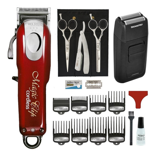 Wahl Magic Clip Cordless +shaver Teknikpro + Tijera Pointcut