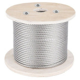 Vevor 500ft X 5/32'' Stainless Steel Cable 1x19 Wire Rop Bgw