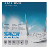 Tp-link 300mbps Wireless Vdsl2 / Adsl Modem Router T-w9970