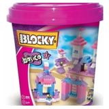 Balde Blocky Basico 3 Para Nena X 210 Piezas Bloques 