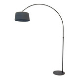 Lampara De Pie Arco Large Black Deco Moderna Apto Led Lp