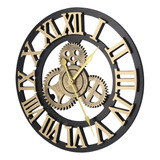 Reloj De Madera De Estilo Retro Industrial Para Decoración D