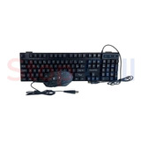 Kit Teclado + Mouse Gamer Com Led Rgb Km-680