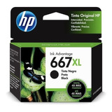 Cartucho Hp 667xl Preto Original 3ym81ab 2376 2774 2776 6476