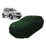 Capa De Tecido Cor Verde Para Carro Fiat Mobi Trekking