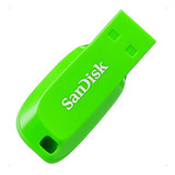 Unidad Flash Sandisk Cruzer Blade 32gb 2.0 Verde - Color Verde