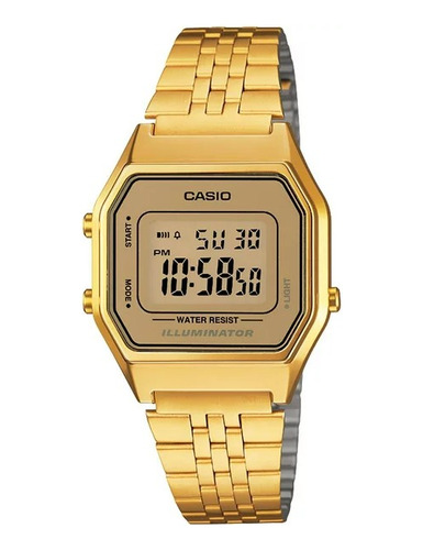 Reloj Casio Vintage Unisex Dorado Acero Inoxidable