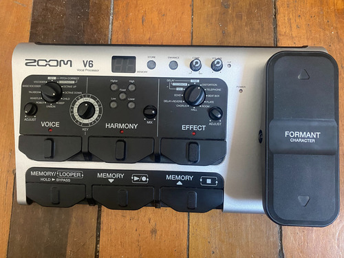 Pedalera Zoom V6 + Micrófono Sgv-6
