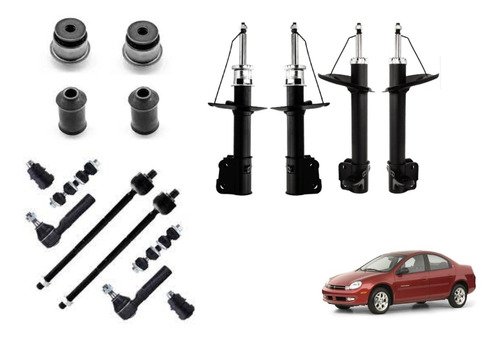 Kit Suspension Amortiguadores Bujes Rotula Dodge Neon 2000