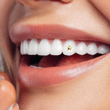 Strass Dental Ss5 + Aplique Estrella Dorado Piercing Dientes