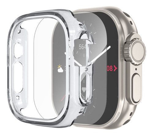 3 Pack Funda Y Protectores Mica Para Apple Watch Ultra 49mm