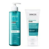 Kit Dercos Oil Correction Vichy Shampoo Mais Condicionador