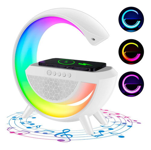 Carregador Sem Fio Luminária G Speaker Rgb Carregador