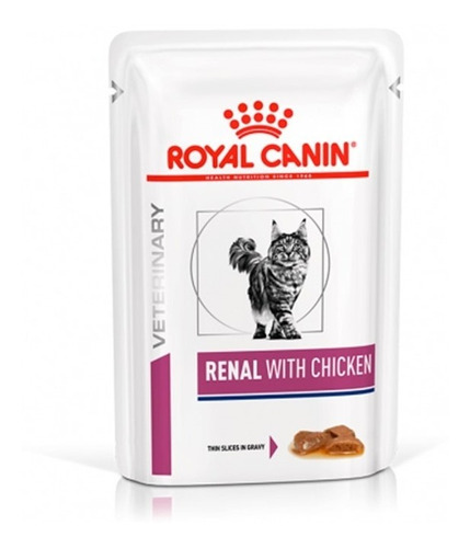 Alimento Humedo Gato Royal Canin Renal Chicken Pouch 85gr Np