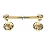 Vicenza Designs Tb8004 Equestre Towel Bar, 18 Pulgadas, Oro 