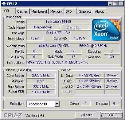 Processador Intel Xeon E5440 12m 2.83 Ghz 1333 Mhz - Lga771