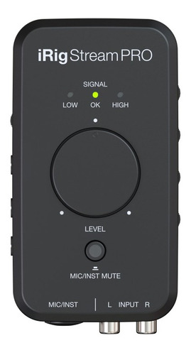 Interfaz Irig Stream Pro Para Transmisión En Vivo En Color Negro