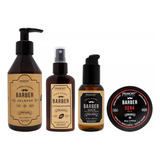 Kit Primont Barber Shampoo Cera Acondicionador Serum Barba