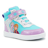 Tenis Bota Frozen Elsa Niña Disney Dana Lila/menta 14-19