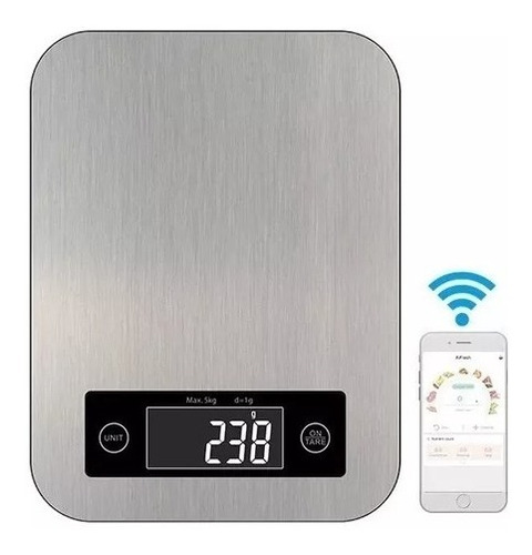 Bascula Gramera De Alimento Acero Inoxidable 10kg Smart