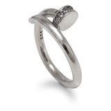 Anillo Clavo Plata925 Circón Joyería Fina