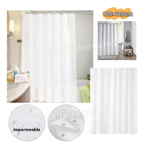 Protector Forro Cortina Baño 50 Micrones Eliplast Antihongos