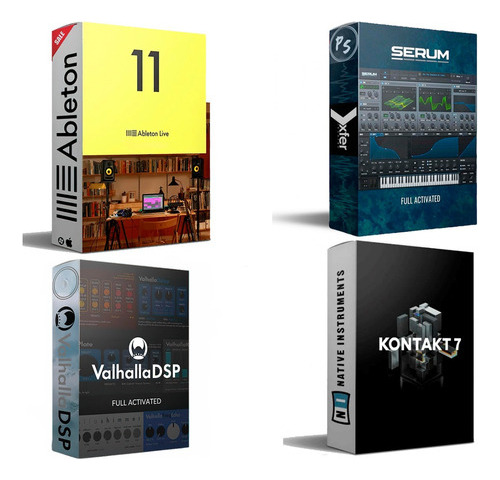 Ableton 11 + Xfer Serum + Valhalla Dsp + Kontakt 7 | Paquete