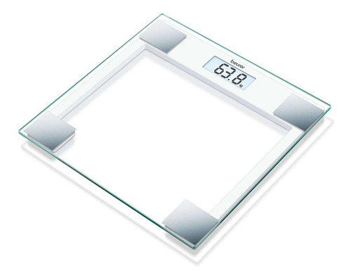 Báscula Diagnostica De Vidrio Con Pantalla Lcd Gs14 Beurer Color Blanco