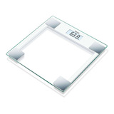 Báscula Diagnostica De Vidrio Con Pantalla Lcd Gs14 Beurer Color Blanco