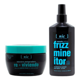 Nic Kit Reparador Mascara Reviviendo + Frizz Mineitor 3c