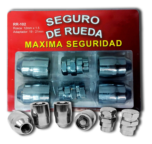 Tuercas Tornillo Antirrobo Chevrolet Onix Prisma Sonic Cruze