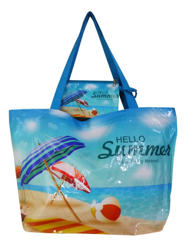 Bolsa De Praia Feminina Grande Forrada Impermeável Verão