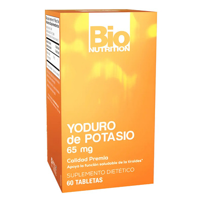 Yoduro De Potasio 65Mg 60 Tabletas Suplemento Bio Nutrition | MercadoLibre