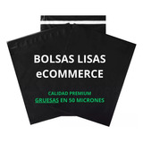 Bolsa Ecommerce Para Envios Con Adhesivo Negra 25x35  X100u