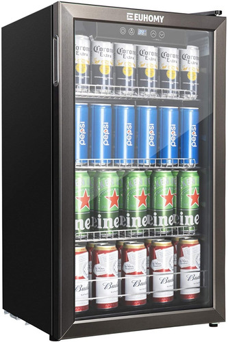 Refrigerador De Bebidas Puerta De Cristal Para 115-120 Latas