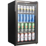 Refrigerador De Bebidas Puerta De Cristal Para 115-120 Latas