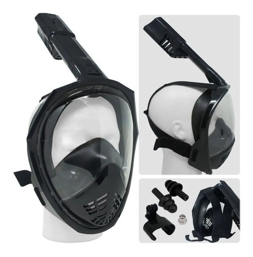 Mascara Buceo Careta Snorkel Full Face Gratis Tula Go Pro