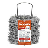 Arame Farpado Rodeio Belgo 100 Metros Zincado 1,60mm