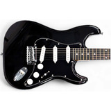 Guitarra Elétrica Strato S Premium Phx Preta St-1 Alv Bk