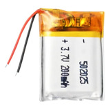 200mah, Bateria Recargable Lipo, 502025, 3.7v, 5x20x25 Mm