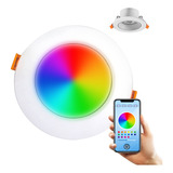 Plafón Led 9w Empotrable Led Rgb Luces Inteligentes Con App